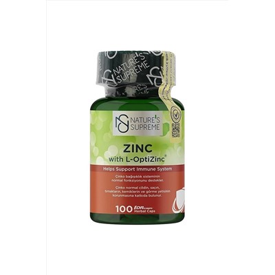 Natures Supreme Zinc 15 Mg 100 Kapsül