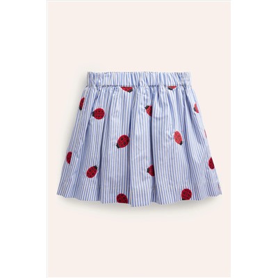 Boden Ladybird Button Through Twirly Skirt