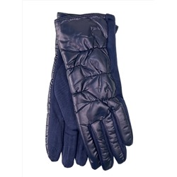 Комбинированные женские перчатки, цвет синий