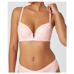 Push-up-BH in Apricot Janina, Spitzendetails