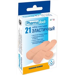 Пластырь Фармадокт Эластичный 21 (кор.)