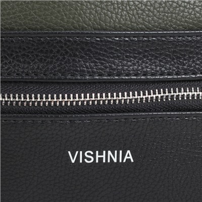 Сумка Женская Vishnia Зелёная на плечо 80067 black/green