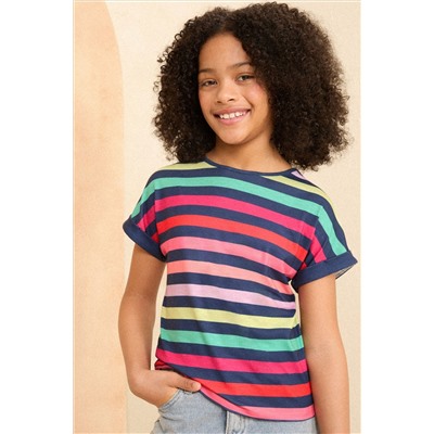 Love & Roses Crew Neck Jersey T-Shirt (5-16yrs)