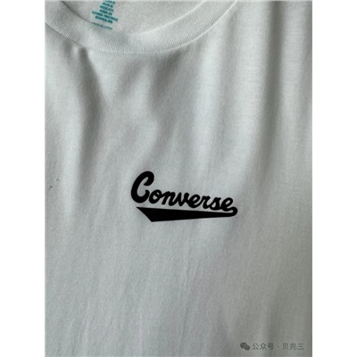 Женская приталенная футболка Conver*s с вышивкой на груди