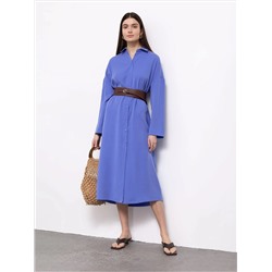 Платье рубашечного кроя  цвет: Синий PL1254/farman | купить в интернет-магазине женской одежды EMKA