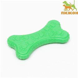 Игрушка жевательная суперпрочная "Собачье удовольствие", 10,5 см, зелёная