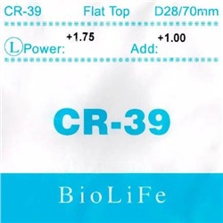 Линза полимерная бифокальная CR-39 N=1.499 Flat top bifocal