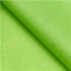 Бумага упаковочная тишью, "Конфетти", зелёное яблоко, 50 х 66 см