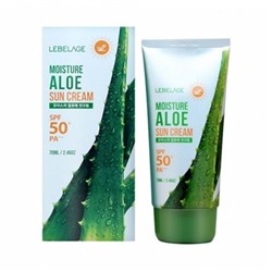 [LEBELAGE] Крем для лица солнцезащитный увлажняющий ЭКСТРАКТ АЛОЭ Moisture Aloe Sun Cream SPF 50+ РА+++, 70 мл
