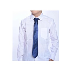 Демонстрационная школьная рубашка из лавсановой ткани с длинными рукавами для мальчиков 23 апреля 29 октября 01HSBKYSN10