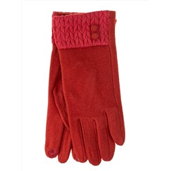 Элегантные демисезонные перчатки из кашемира, цвет красный
