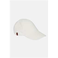 Вельветовая спортивная шапка цвета экрю из 100 % хлопка