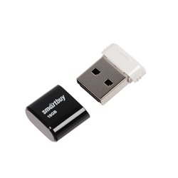 Флешка Smartbuy Lara, 16 Гб, USB2.0, чт до 25 Мб/с, зап до 15 Мб/с, черная