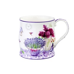 Кружка 350 мл 11,5*8,5*8,5 см "Лаванда" NEW BONE CHINA