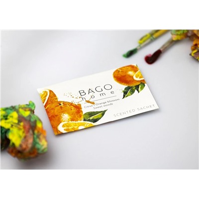 Сочный апельсин BAGO home ароматическое саше 10 г