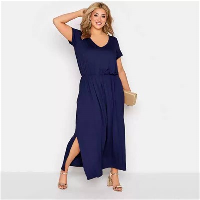 Летнее длинное платье Plus Size