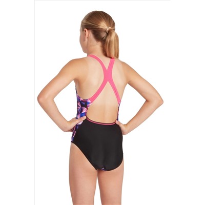 Zoggs Flyback Black Swimsuit