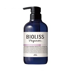 KOSE Веганский шампунь "Bioliss Veganee" для волос на основе органических масел и ботанических экстрактов «Гладкость» (1 этап) 480 мл / 12