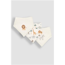 JoJo Maman Bébé 3-Pack Safari Dribble Bibs