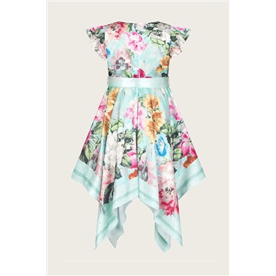 Monsoon Blue Scarf Bloom Dress