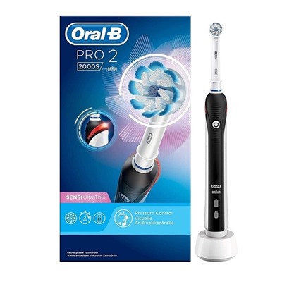 Электрическая зубная щетка Oral-B PRO2 2000S Black