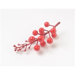 Искусственные цветы, Ветка с ягодами "Колосок"12 ягод (1010237)