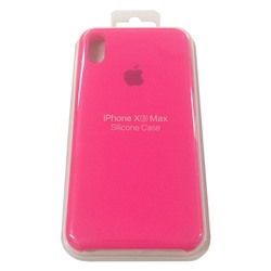 Силиконовый чехол для iPhone XS MAX розовый