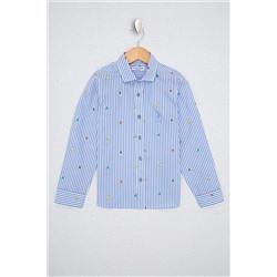 Синяя рубашка для мальчика G083SZ004.000.1206652