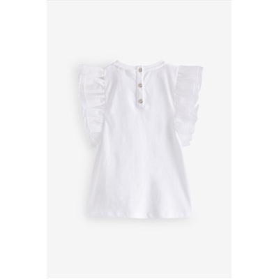 Baker by Ted Baker White Organza T-Shirt