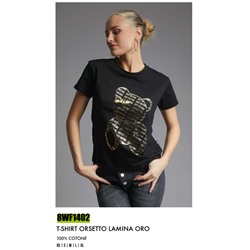 8WF1402 T SHIRT ORSETTO LAMINA ORO