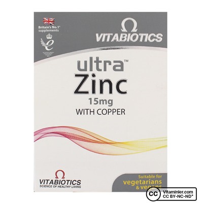 Vitabiotics Ultra Zinc 15 мг 60 таблеток