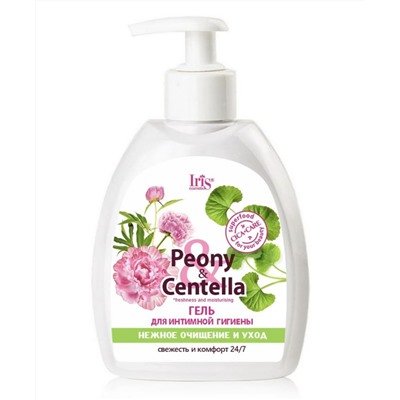 IRIS "Peony & Centella"  Гель для интимной гигиены нежное очищение и уход, флакон 300мл