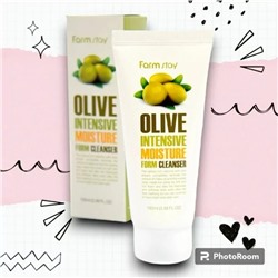 FarmStay Пенка для умывания Olive Intensive Moisture Foam Cleanser, 100мл