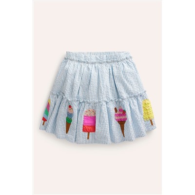 Boden Ice Cream Appliqué Skirt