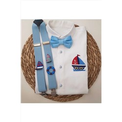 Рубашка с подтяжками и галстуком-бабочкой Sailor Concept корабль