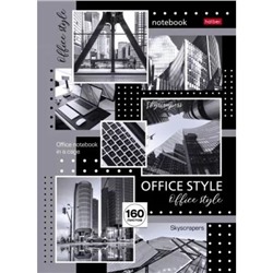 Бизнес-блокнот А4 160л клетка "Office Style" 5-цв. блок (083512) 30386 Хатбер