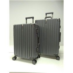 Набор из 2-х чемоданов, композит, алюминий, MIRONPAN  32415 Темно-серый