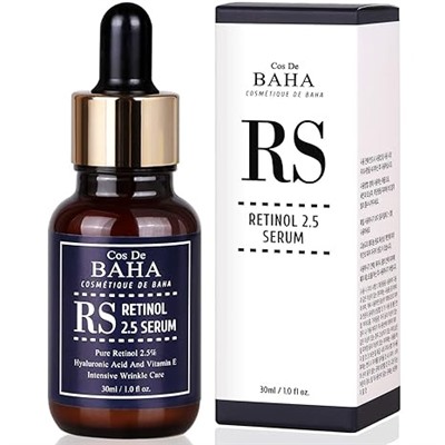 COS DE BAHA Сыворотка для лица омолаживающая РЕТИНОЛ RS Retinol 2,5 Serum 30 мл