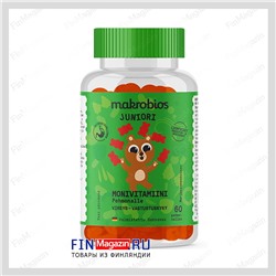 Мультивитамины для детей Мишки Makrobios Junior 60 шт