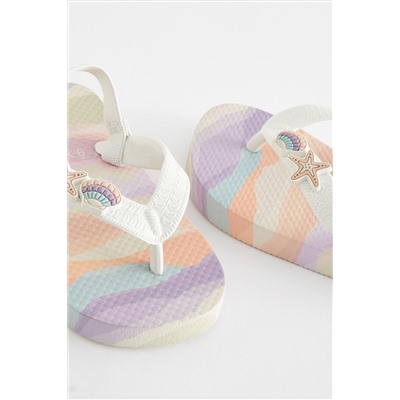 Multi Seashell Flip Flops