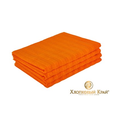 полотенца махровые Страйп оранж