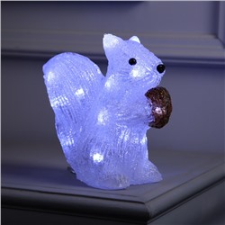 Фигура акрил. "Белочка" 20 см, 15LED, 220V, свечение белое