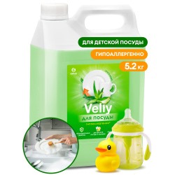 GRASS Средство для мытья посуды «Velly Sensitive» алоэ вера (канистра 5,2 кг)