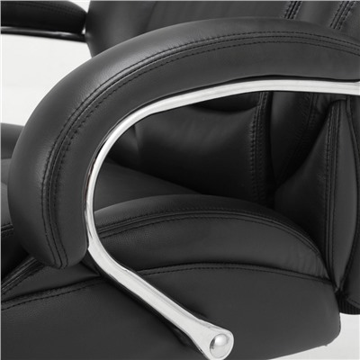 Кресло из натуральной кожи Brabix Premium Pride HD-100 НАГРУЗКА до 250 кг черное 531940 (1)