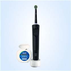 Электрическая зубная щетка Oral-B Vitality Pro черная + зубная нить