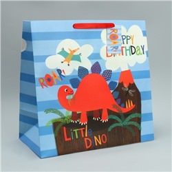 Пакет подарочный, упаковка, «С Днём рождения!», 38 х 38 х 21 см