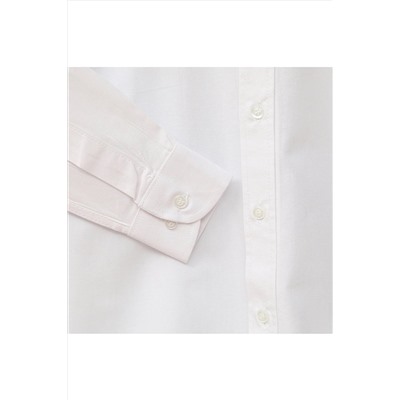 Белая рубашка с длинным рукавом для мальчика 15152-1