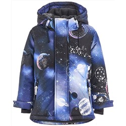 "Синяя пуговица" Куртка тёмно-синий с орнаментом "Космос"