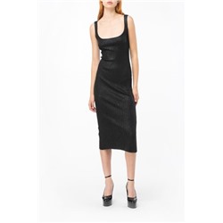 Vestido midi - Negro