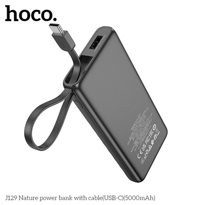 Портативный аккумулятор HOCO J129 5000 mAh Type-C (черный)